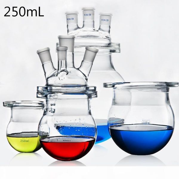 250ml three and four mouths lab glass reactor reaction flask kettle chemistry laboratory reaction still vessel
250ml three and four mouths lab glass reactor reaction flask kettle chemistry laboratory reaction still vessel