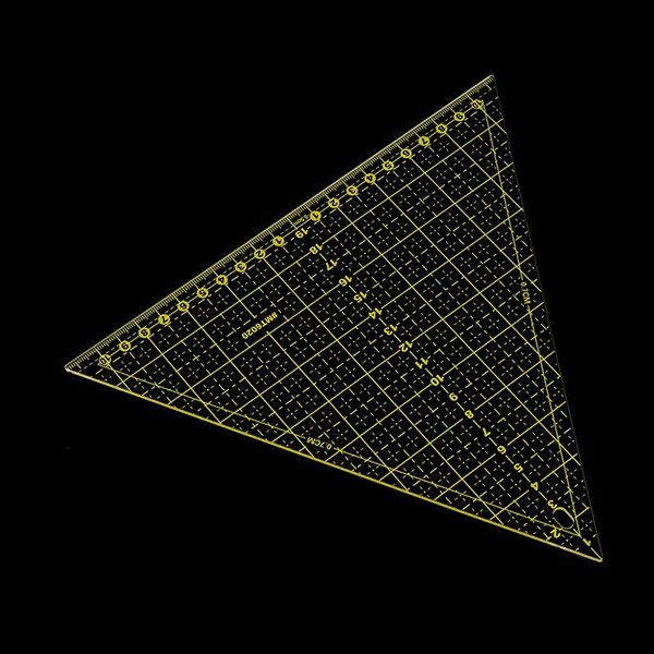 sewing notions & tools 1 pc transparent quilter ruler large triangular tool with grid lines patchwork, Black
sewing notions & tools 1 pc transparent quilter ruler large triangular tool with grid lines patchwork, Black
