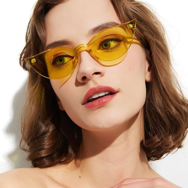 sunglasses hbk cat eye chic rimless sun glasses designer for summer vocation sea color eyewear uv400 k32867, White;black
sunglasses hbk cat eye chic rimless sun glasses designer for summer vocation sea color eyewear uv400 k32867, White;black