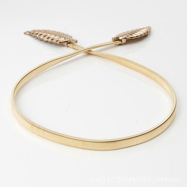 women vintage metal leaf belt fashion stylish metal golden silver leaves design chain belt female waist elasticity waist, Black;brown
women vintage metal leaf belt fashion stylish metal golden silver leaves design chain belt female waist elasticity waist, Black;brown