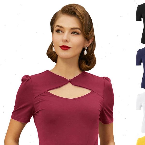 belle poque vintage shirts women summer retro short sleeve hollowed front cotton and blouse clothes solid color party, White
belle poque vintage shirts women summer retro short sleeve hollowed front cotton and blouse clothes solid color party, White