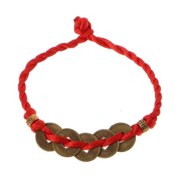 tennis chinese feng shui wealth lucky copper coin pendant red string bracelets, Golden;silver
tennis chinese feng shui wealth lucky copper coin pendant red string bracelets, Golden;silver