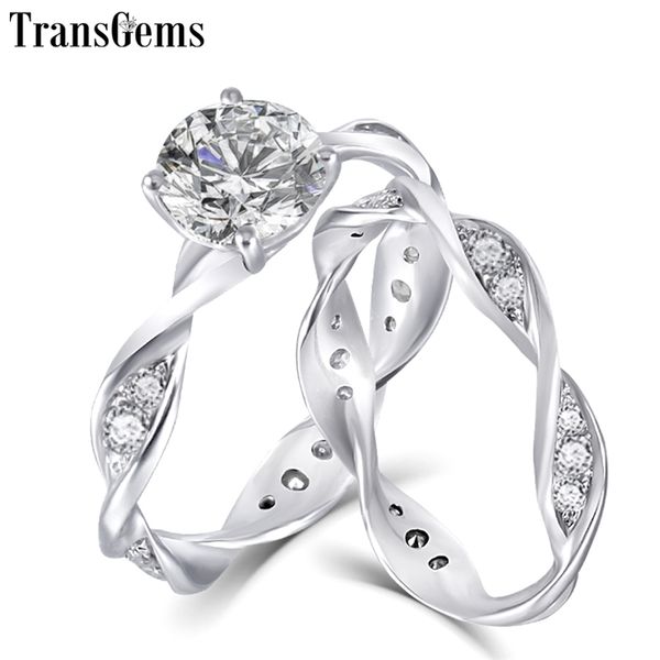 transgems solid 14k white gold engagement bridal set center 1ct 6.5mm excellent vvs f color ring set for women gift y200620, Slivery;golden
transgems solid 14k white gold engagement bridal set center 1ct 6.5mm excellent vvs f color ring set for women gift y200620, Slivery;golden