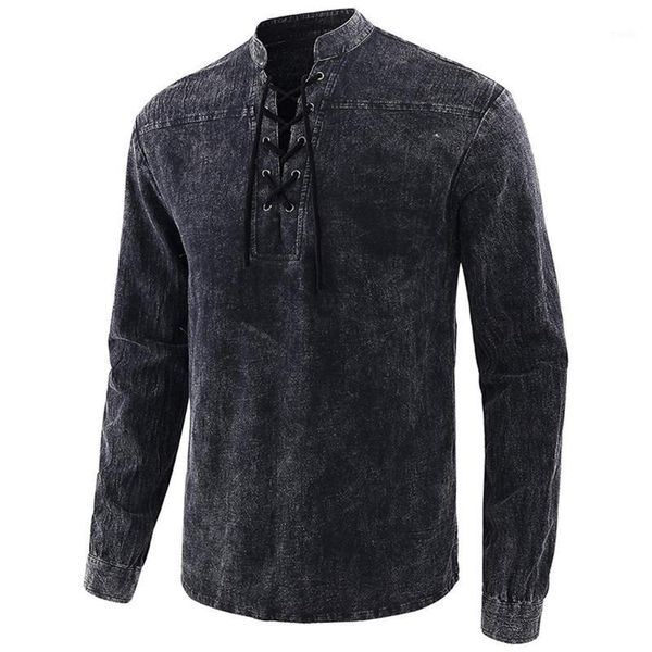 men's casual shirts feitong long shirt men tie vintage clothes sleeve middle age costume blouse camisa masculina1, White;black
men's casual shirts feitong long shirt men tie vintage clothes sleeve middle age costume blouse camisa masculina1, White;black