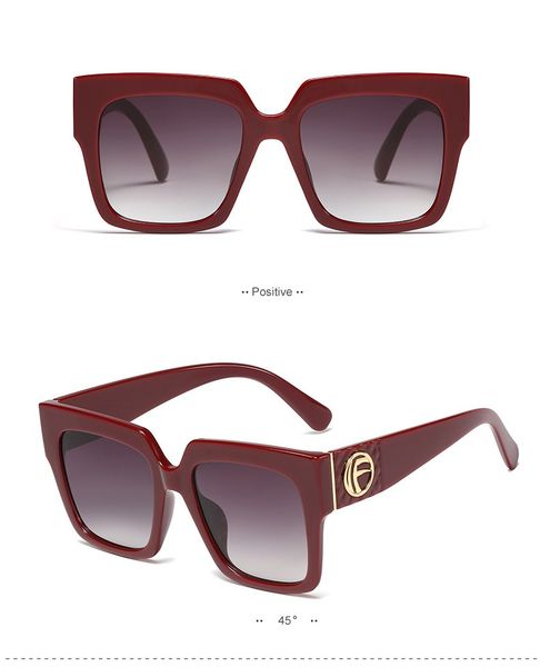 622s ew ins popular luxury designer classic oversized square sunglasses for women ladies female 4 colors, White;black
622s ew ins popular luxury designer classic oversized square sunglasses for women ladies female 4 colors, White;black