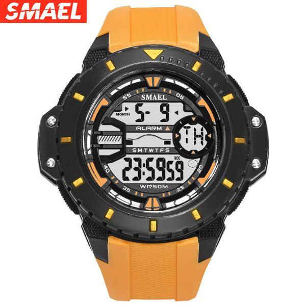 smael new sports watch fashion multifunctional led large dial student electronic watch trend men and women, Slivery;brown
smael new sports watch fashion multifunctional led large dial student electronic watch trend men and women, Slivery;brown