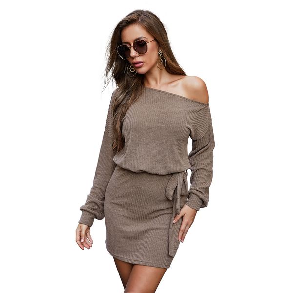 european and american long sleeve off-shoulder one-step dress 2020 autumn and winter new off-shoulder european and american womens cloth, White;black
european and american long sleeve off-shoulder one-step dress 2020 autumn and winter new off-shoulder european and american womens cloth, White;black