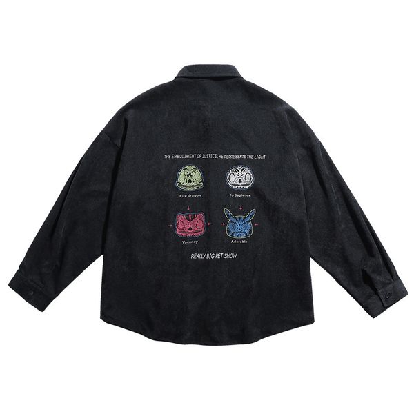 2021 new unisshirt long sleeve printed pattern female thick black green shirts male clothes fldq, White;black
2021 new unisshirt long sleeve printed pattern female thick black green shirts male clothes fldq, White;black