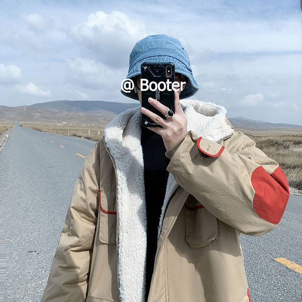 2021 new new winter long velvet lamb padded trendy men's hooded plus warm working clothes loose time limited jacket xmoa, Black
2021 new new winter long velvet lamb padded trendy men's hooded plus warm working clothes loose time limited jacket xmoa, Black