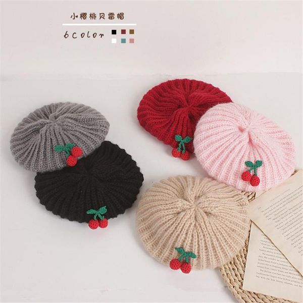 2020 kids fashinable knitted beret hat windproof woolen warm hat thickened cap for girs boys small cherry decoration1, Blue;gray
2020 kids fashinable knitted beret hat windproof woolen warm hat thickened cap for girs boys small cherry decoration1, Blue;gray