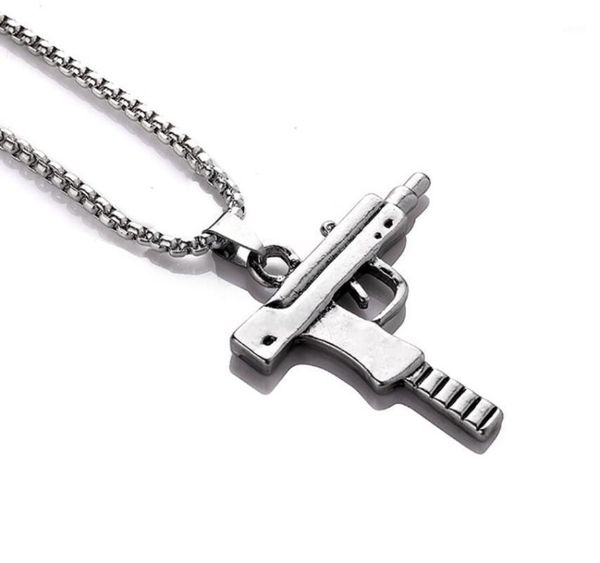 gothic retro stainless steel uzi submachine gun pendant necklaces charm gun pendant for women men gift jewelry+chain1, Silver
gothic retro stainless steel uzi submachine gun pendant necklaces charm gun pendant for women men gift jewelry+chain1, Silver