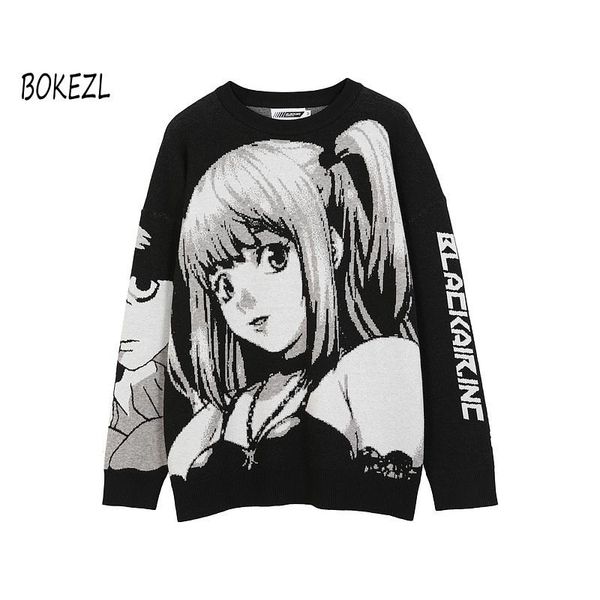 mens hip hop streetwear harajuku sweater vintage retro japanese style anime girl knitted sweater 2020 autumn cotton pullover, White;black
mens hip hop streetwear harajuku sweater vintage retro japanese style anime girl knitted sweater 2020 autumn cotton pullover, White;black