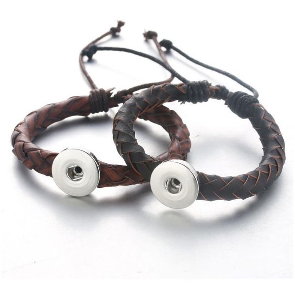 adjustable woven leather snap bracelet/bangle leather rope bracelet fit 18mm snap button snap jewe bbywon, Golden;silver
adjustable woven leather snap bracelet/bangle leather rope bracelet fit 18mm snap button snap jewe bbywon, Golden;silver