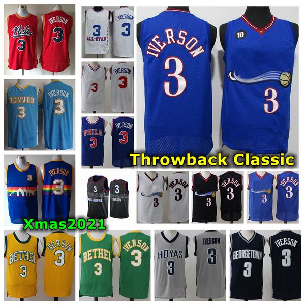 intage mens 3 allen iverson retro classic jersey stitched allen iverson 10 year anniversary basketball jersey ncaa georgetown hoyas college, Black
intage mens 3 allen iverson retro classic jersey stitched allen iverson 10 year anniversary basketball jersey ncaa georgetown hoyas college, Black