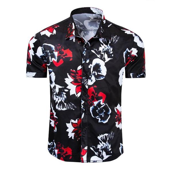 men's casual shirts floral printing male short sleeves hawaii cotton summer autumn holiday vacation leisure shirt d208, White;black
men's casual shirts floral printing male short sleeves hawaii cotton summer autumn holiday vacation leisure shirt d208, White;black