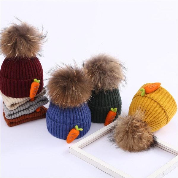 beanies winter girl kid casual knit hat skullies boy child real raccoon fur pompoms knitted cap for 2-8 years1
beanies winter girl kid casual knit hat skullies boy child real raccoon fur pompoms knitted cap for 2-8 years1