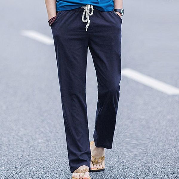 men's pants suatny cotton and linen trousers summer thin loose straight long spring autumn plus fertilizer size, Black
men's pants suatny cotton and linen trousers summer thin loose straight long spring autumn plus fertilizer size, Black