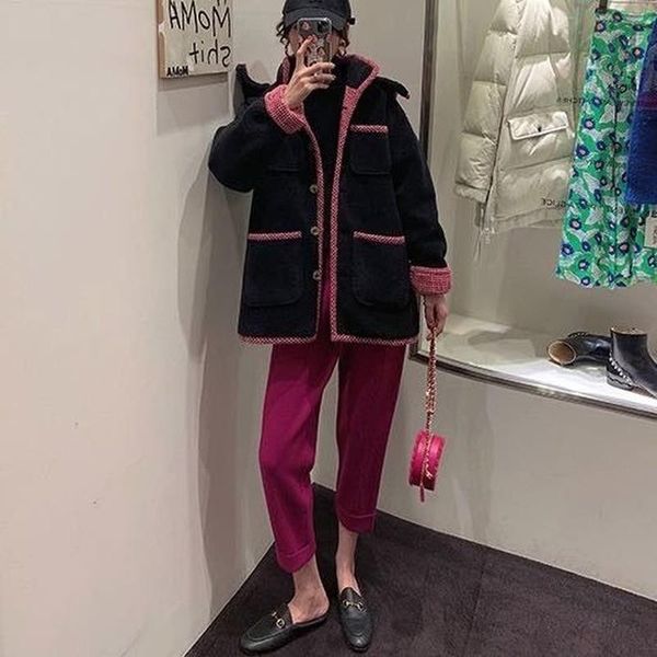 women's pants & capris 2021 autumn winter women casual solid knitting thick warm wide leg female loose straight ankle-length trousers, Black;white
women's pants & capris 2021 autumn winter women casual solid knitting thick warm wide leg female loose straight ankle-length trousers, Black;white