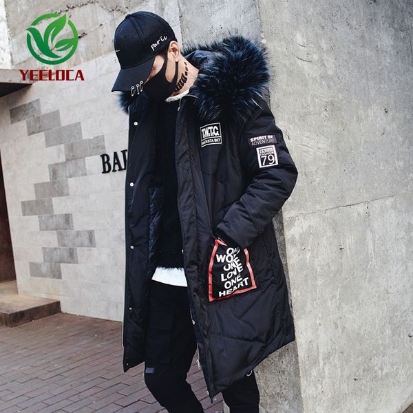 winter long cotton-padded jacket tide hip-hop hooded fur collar cotton-padded jacket windbreaker trend design street clothing c1115, Black;brown
winter long cotton-padded jacket tide hip-hop hooded fur collar cotton-padded jacket windbreaker trend design street clothing c1115, Black;brown