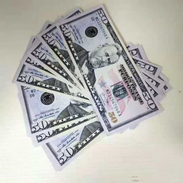 usd realistic nightclub bar entertainments prop money faux billet 50 dollars bills fake play movie money 100 pcs/ pack
usd realistic nightclub bar entertainments prop money faux billet 50 dollars bills fake play movie money 100 pcs/ pack