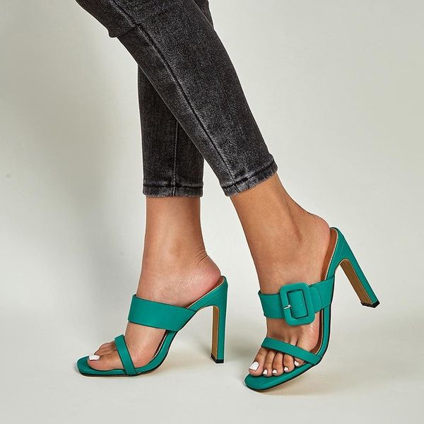 slippers women's high heels female fashion pumps square toe narrow band buckle slides ladies spring summer shoes plus size 42, Black
slippers women's high heels female fashion pumps square toe narrow band buckle slides ladies spring summer shoes plus size 42, Black