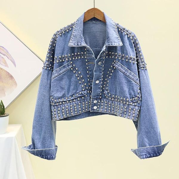 new heavy rivet bat sleeve short denim jacket female loose leisure jean coat for autumn women cowboy jackets basic coats1, Black;brown
new heavy rivet bat sleeve short denim jacket female loose leisure jean coat for autumn women cowboy jackets basic coats1, Black;brown