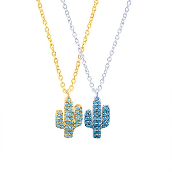 pendant necklaces blue zircon desert cactus necklace women bff gift summer jewelry stainless steel chain gold color tree choker, Silver
pendant necklaces blue zircon desert cactus necklace women bff gift summer jewelry stainless steel chain gold color tree choker, Silver