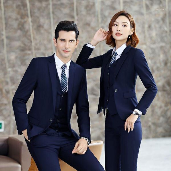 women's two piece pants for men and women in business suits female dress high-grade suit uniform black tooling of cultivate morality1, White
women's two piece pants for men and women in business suits female dress high-grade suit uniform black tooling of cultivate morality1, White