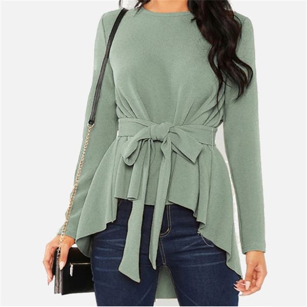 plus size 5xl tunic women's swallowtail blouse o neck bow tie long sleeve solid female tunics spring casual lady blouses y200402, White
plus size 5xl tunic women's swallowtail blouse o neck bow tie long sleeve solid female tunics spring casual lady blouses y200402, White