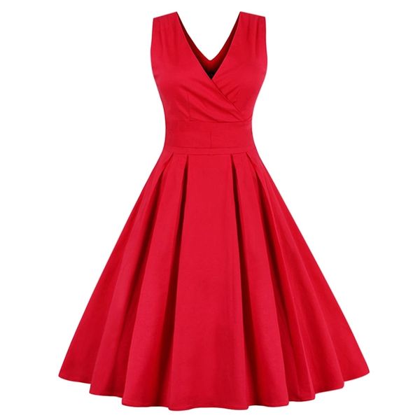 joineles women sleeveless vintage summer dress 50s 60s swing retro swing plus size ~4xl cotton party bowknots feminino vestidos y200102, White;black
joineles women sleeveless vintage summer dress 50s 60s swing retro swing plus size ~4xl cotton party bowknots feminino vestidos y200102, White;black