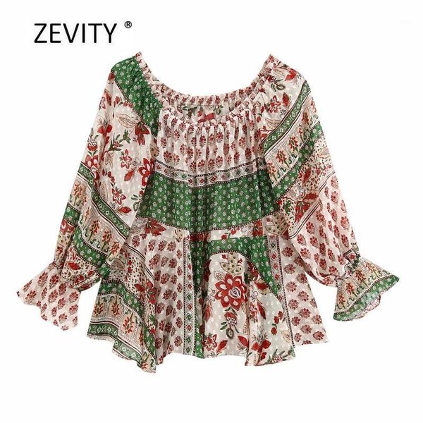 zevity new 2020 women vintage slash neck color match patchwork print smock blouse ladies chic chiffon shirt feminina ls68321, White
zevity new 2020 women vintage slash neck color match patchwork print smock blouse ladies chic chiffon shirt feminina ls68321, White