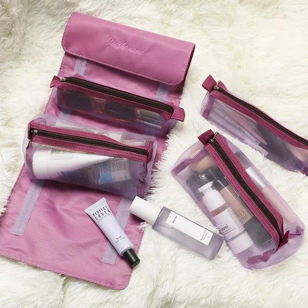new large capacity korea japan style mesh rolling up folding women cosmetic bags zipper demountable hanging toiletry wash bags
new large capacity korea japan style mesh rolling up folding women cosmetic bags zipper demountable hanging toiletry wash bags