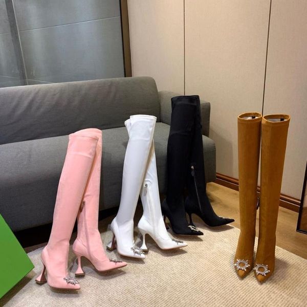 boots stretch&spandex thigh high woman pointed toes strange style heels zapatos de mujer, Black
boots stretch&spandex thigh high woman pointed toes strange style heels zapatos de mujer, Black