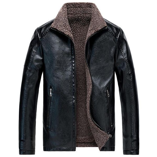 mens leather jacket 2020 winter pu leather motorcycle warm faux jackets jaqueta de couro masculina plus size mens fur coats 6xl, Black
mens leather jacket 2020 winter pu leather motorcycle warm faux jackets jaqueta de couro masculina plus size mens fur coats 6xl, Black
