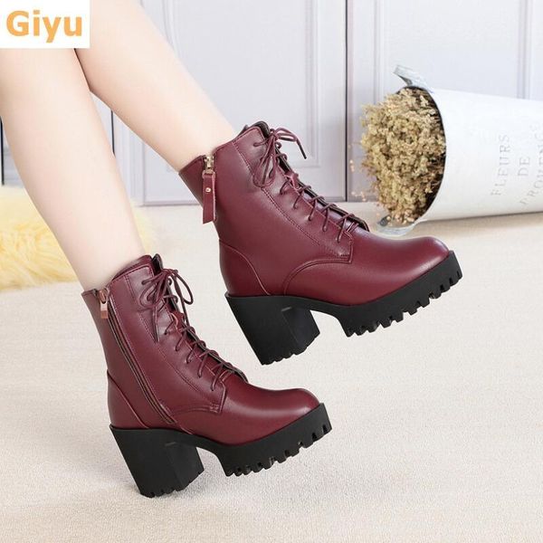 boots 2021 winter genuine leather women's high-heel platform snow wool booties lace up ankle plus size, Black
boots 2021 winter genuine leather women's high-heel platform snow wool booties lace up ankle plus size, Black