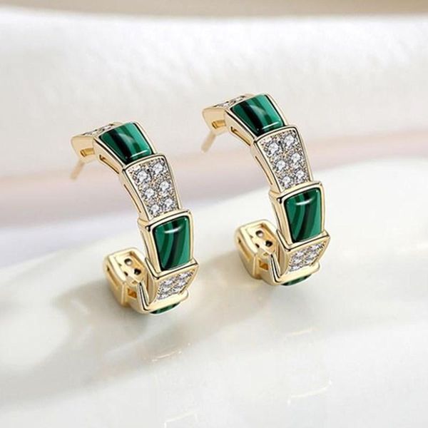 new snake bone green red stone female earrings ear ring s925 needle stud fashion jewelry eardrop earring fashion accessories, Silver
new snake bone green red stone female earrings ear ring s925 needle stud fashion jewelry eardrop earring fashion accessories, Silver