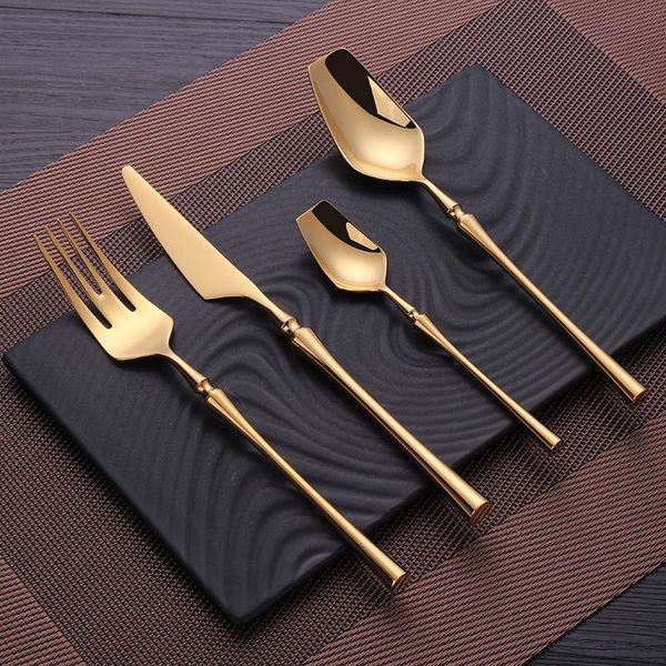 cutlery set mirror gold cutlery set stainless steel dinnerwar steel gold forks spoons knives steel cutlery set silverware h bbyujf 
cutlery set mirror gold cutlery set stainless steel dinnerwar steel gold forks spoons knives steel cutlery set silverware h bbyujf