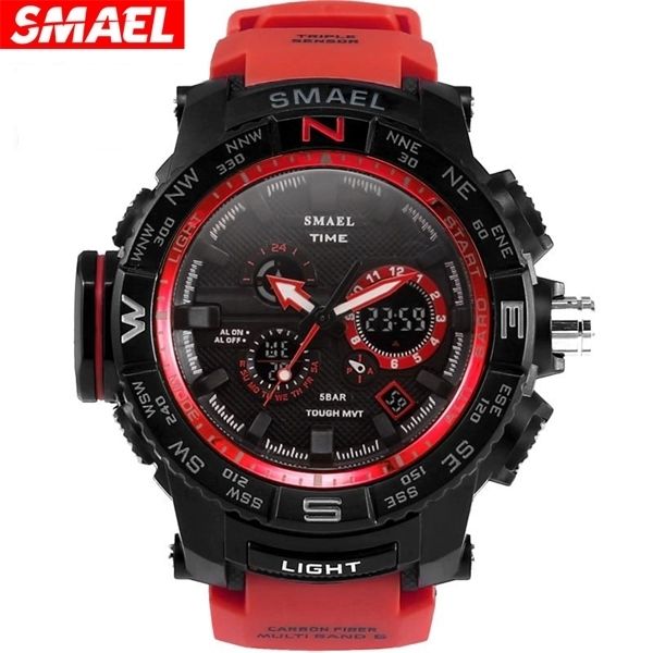 smael 1531 fashion multi function step meter student electronic outdoor sports double display watch men's, Silver
smael 1531 fashion multi function step meter student electronic outdoor sports double display watch men's, Silver