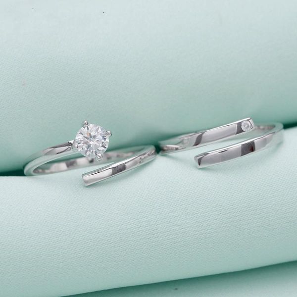 cluster rings 925 sterling silver couple ring for men and women a pair of accessories wholesale diamond tail finger index, Golden;silver
cluster rings 925 sterling silver couple ring for men and women a pair of accessories wholesale diamond tail finger index, Golden;silver