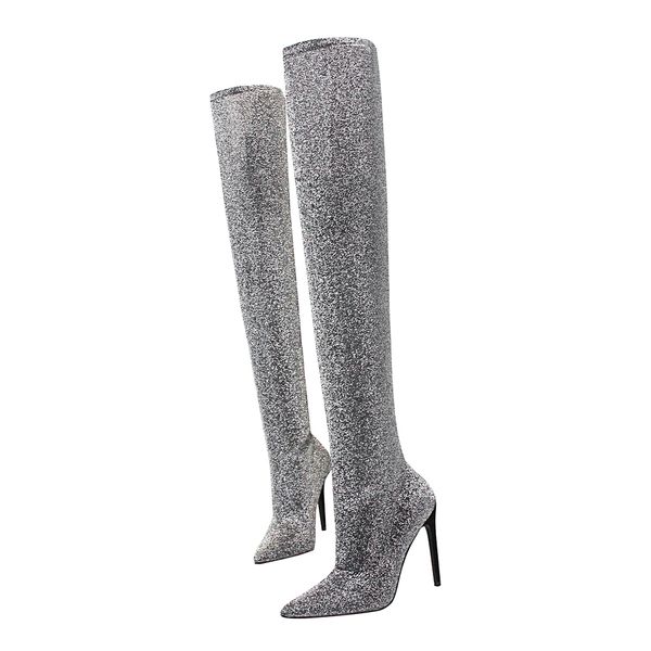 europe on the knee with higher women's boots 11 centimeters of high leaping mode lantejoulas shoes new gegd, Black
europe on the knee with higher women's boots 11 centimeters of high leaping mode lantejoulas shoes new gegd, Black