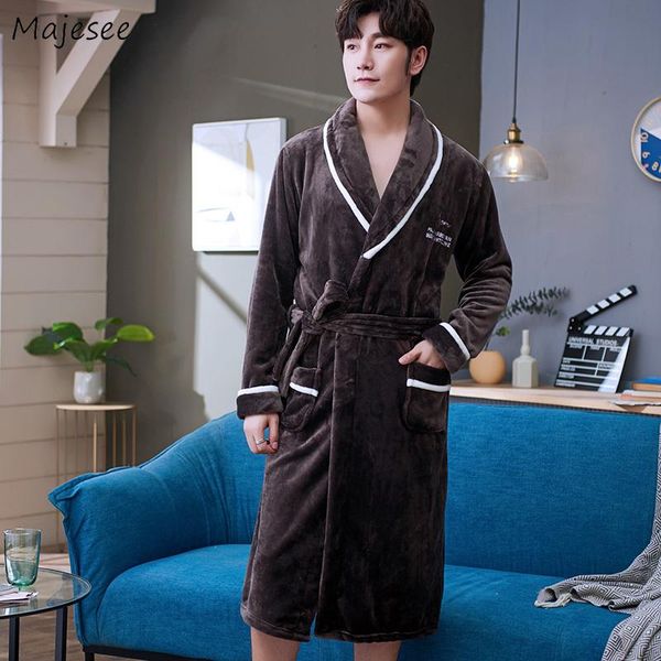 robes men winter flannel soft cozy print male homewear bathrobe oversize 3xl loose korean style simple design thick high quality, Black;brown
robes men winter flannel soft cozy print male homewear bathrobe oversize 3xl loose korean style simple design thick high quality, Black;brown