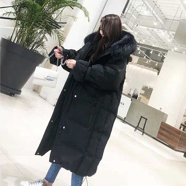 fmfssom women new white duck down jacket ladys hooded fur collar long warm thick jacket female long sleeve parka 201016, Black
fmfssom women new white duck down jacket ladys hooded fur collar long warm thick jacket female long sleeve parka 201016, Black