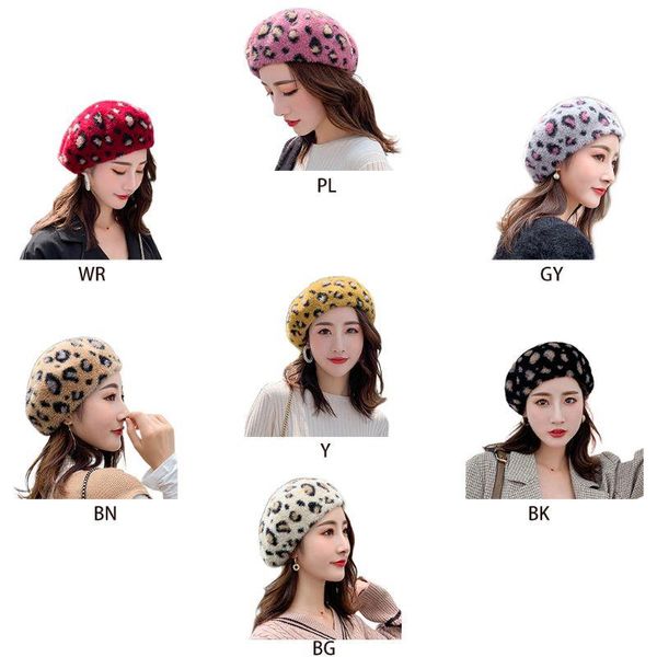 women french style autumn winter felt beret cap vintage leopard dotted printed ladies painter outdoor elegant beanies hat 2xpd, Blue;gray
women french style autumn winter felt beret cap vintage leopard dotted printed ladies painter outdoor elegant beanies hat 2xpd, Blue;gray