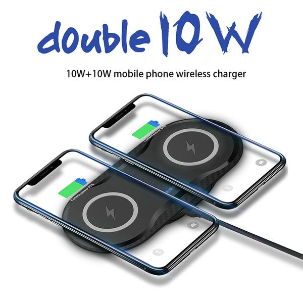 20w qi wireless charger for iphone12 xs xr samsung s10 s20 note10 dual 10w fast wireless deskcharging dock pad high quality
20w qi wireless charger for iphone12 xs xr samsung s10 s20 note10 dual 10w fast wireless deskcharging dock pad high quality