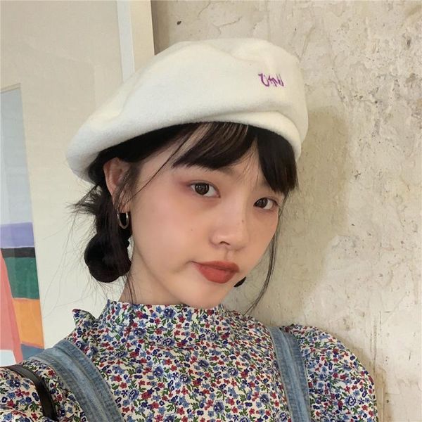 beanie/skull caps hat girl soft polar fleece beret female autumn/winter wild letter embroidery simple painter bonnets for women, Blue;gray
beanie/skull caps hat girl soft polar fleece beret female autumn/winter wild letter embroidery simple painter bonnets for women, Blue;gray