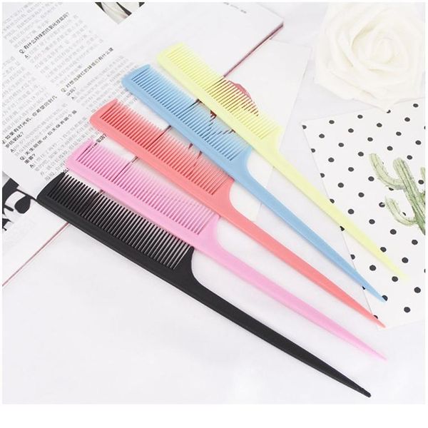 20.5cm women portable plastic rat tail hair comb fine-tooth long handle brush solid color cosmetic hairdresser makeup st jllfyf, Silver
20.5cm women portable plastic rat tail hair comb fine-tooth long handle brush solid color cosmetic hairdresser makeup st jllfyf, Silver