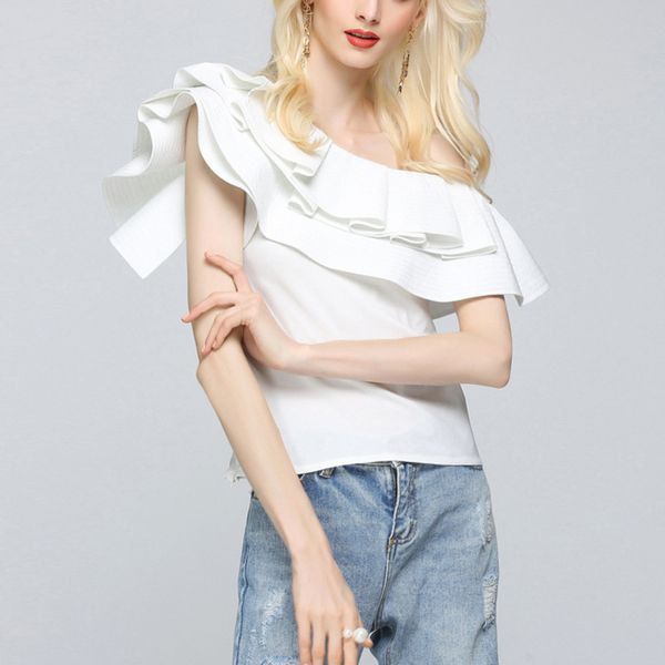 baboon women chiffon sweaters skew collar office lady white/blue off shoulder sleeveless female blouse summer 2020
baboon women chiffon sweaters skew collar office lady white/blue off shoulder sleeveless female blouse summer 2020