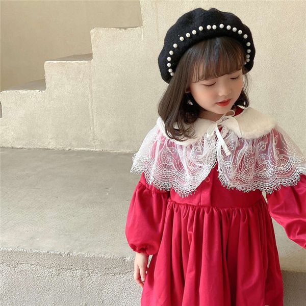 girls' princs autumn and winter 2020 children's christmas new year's drs lace collar thickening plush skirt fashion, Red;yellow
girls' princs autumn and winter 2020 children's christmas new year's drs lace collar thickening plush skirt fashion, Red;yellow