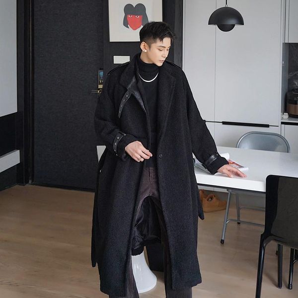 new male vintage fashion loose jacket overcoat men winter faux lamb fur long windbreaker trench coat outerwear, Tan;black
new male vintage fashion loose jacket overcoat men winter faux lamb fur long windbreaker trench coat outerwear, Tan;black