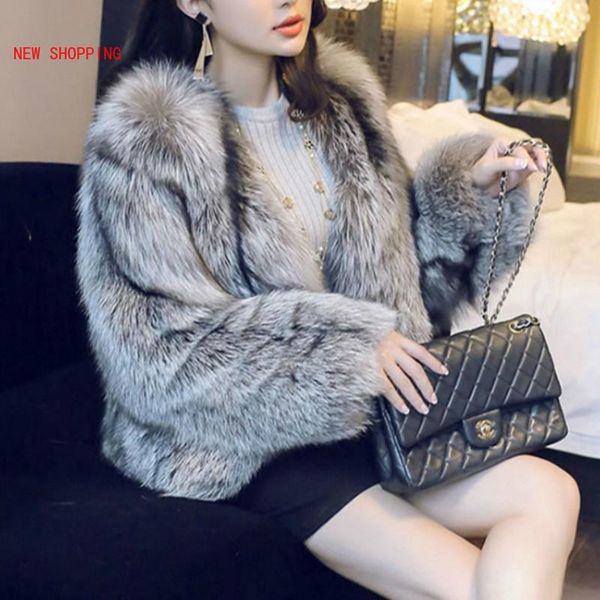 women's fur & faux 2021 winter european elegant fashion silver coats luxurious short soft warm jackets overcoats lady, Black
women's fur & faux 2021 winter european elegant fashion silver coats luxurious short soft warm jackets overcoats lady, Black